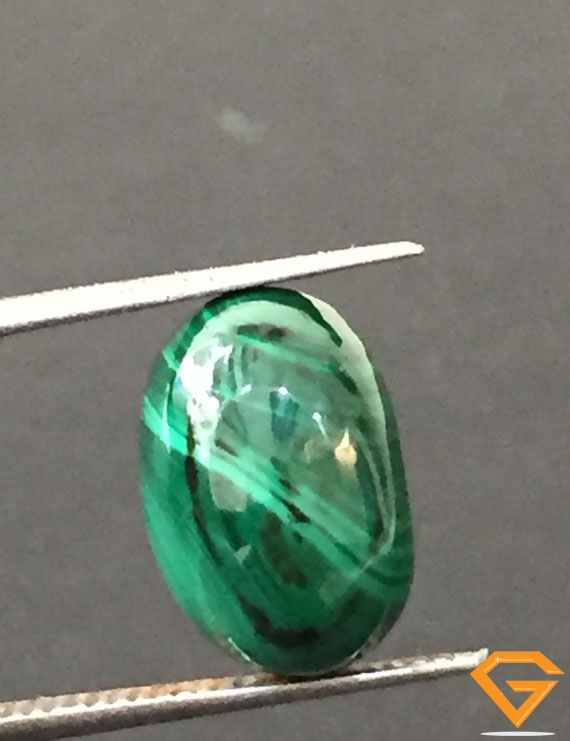 6.34 ct Natural Certified Malachite stone